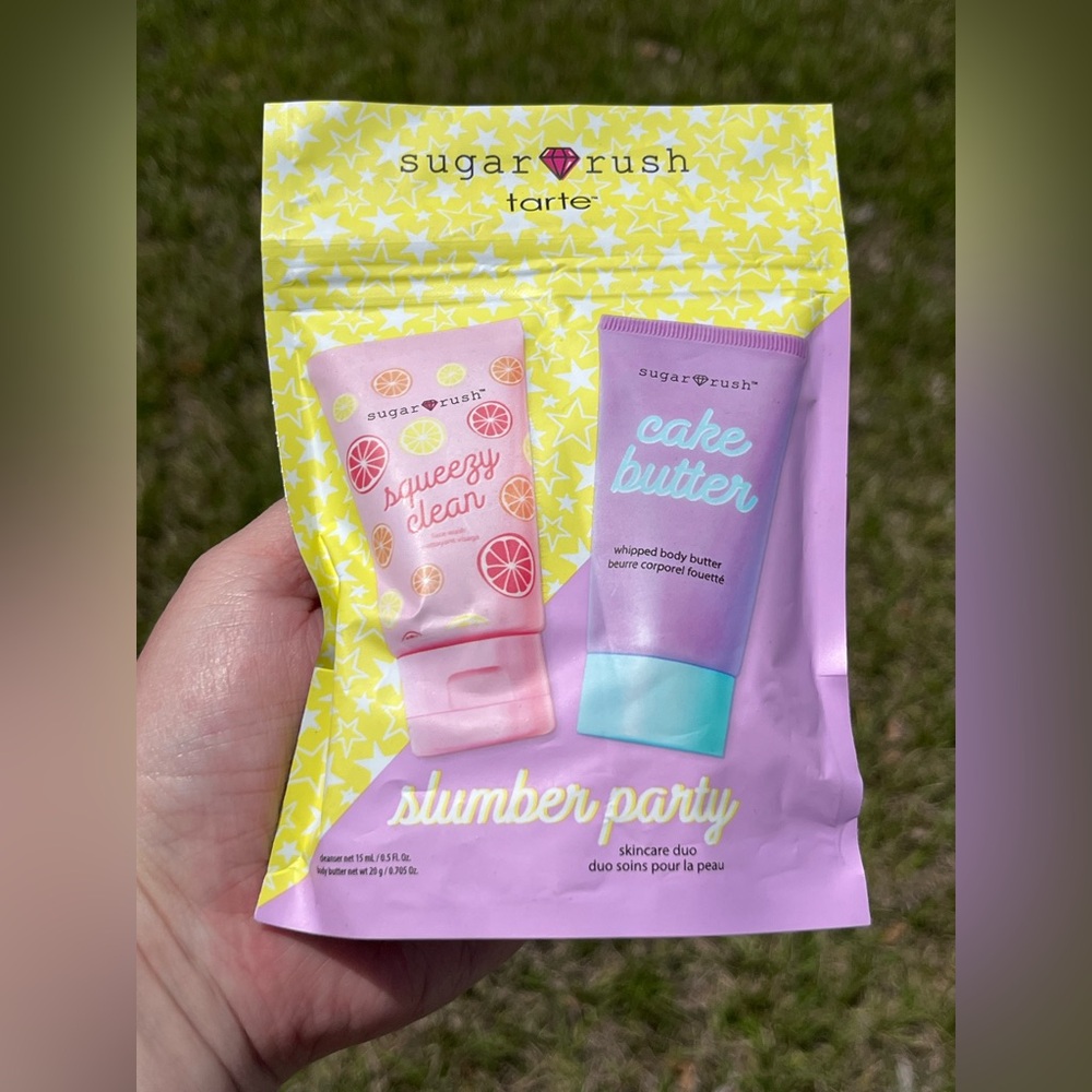 NWT Tarte Slumber Party Sugar Rush. Face Wash amd Whipped Body Butter